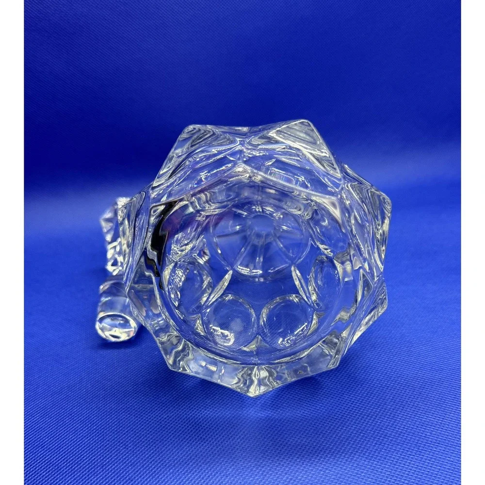 Vintage Bohemian‎ Czech Cut Clear Crystal Glass Wine Decanter